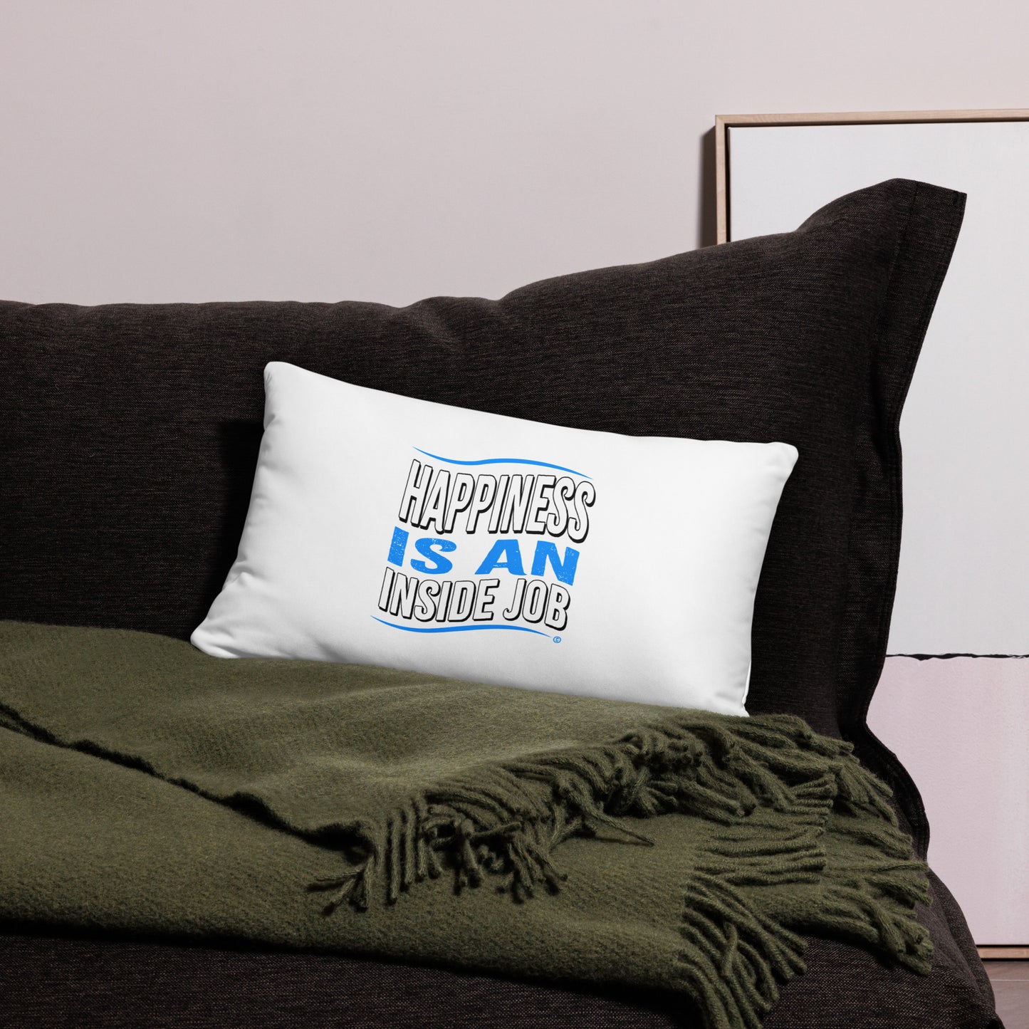 Happiness is an Inside Job Basic Pillows