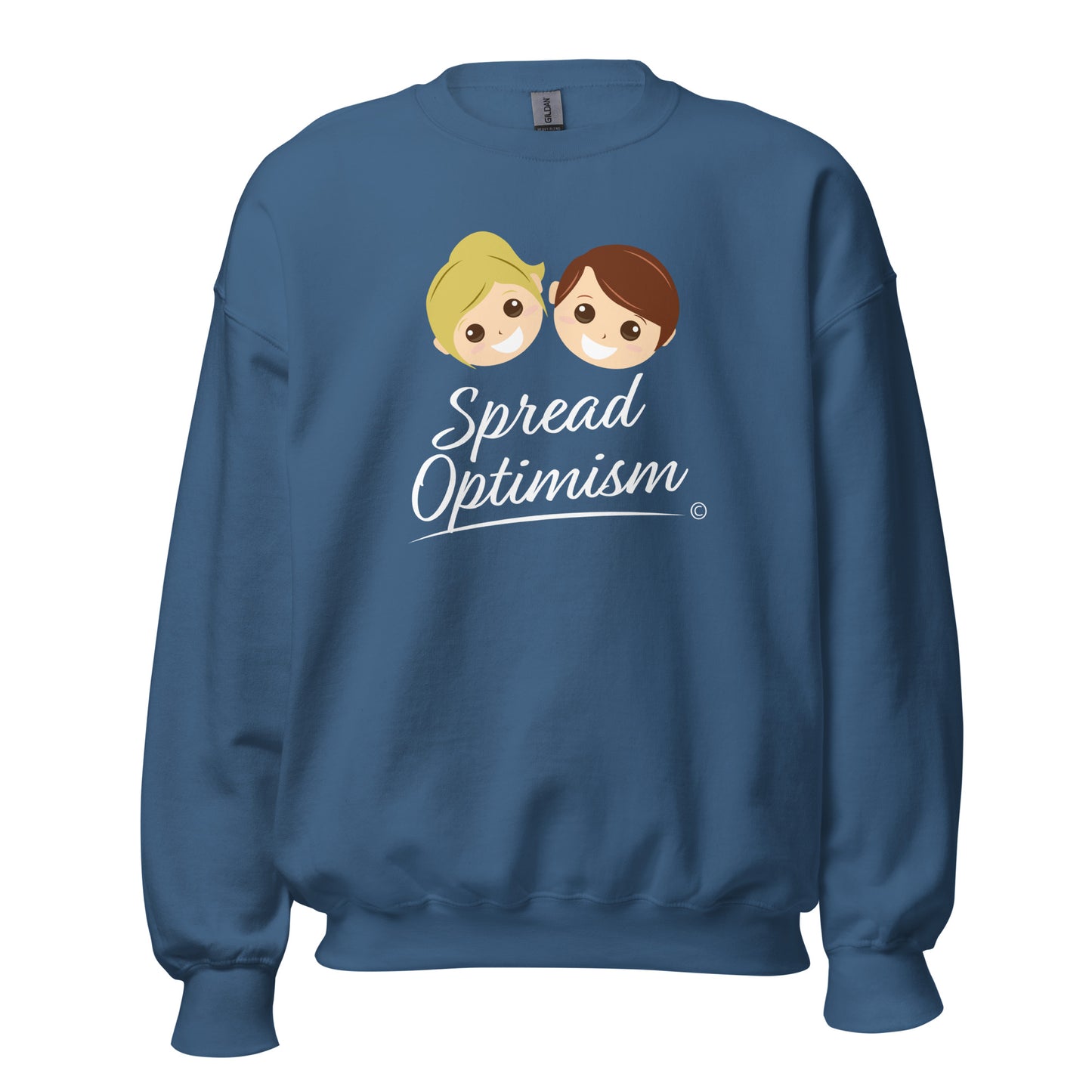 Unisex sweatshirts for couples-Indigo Blue