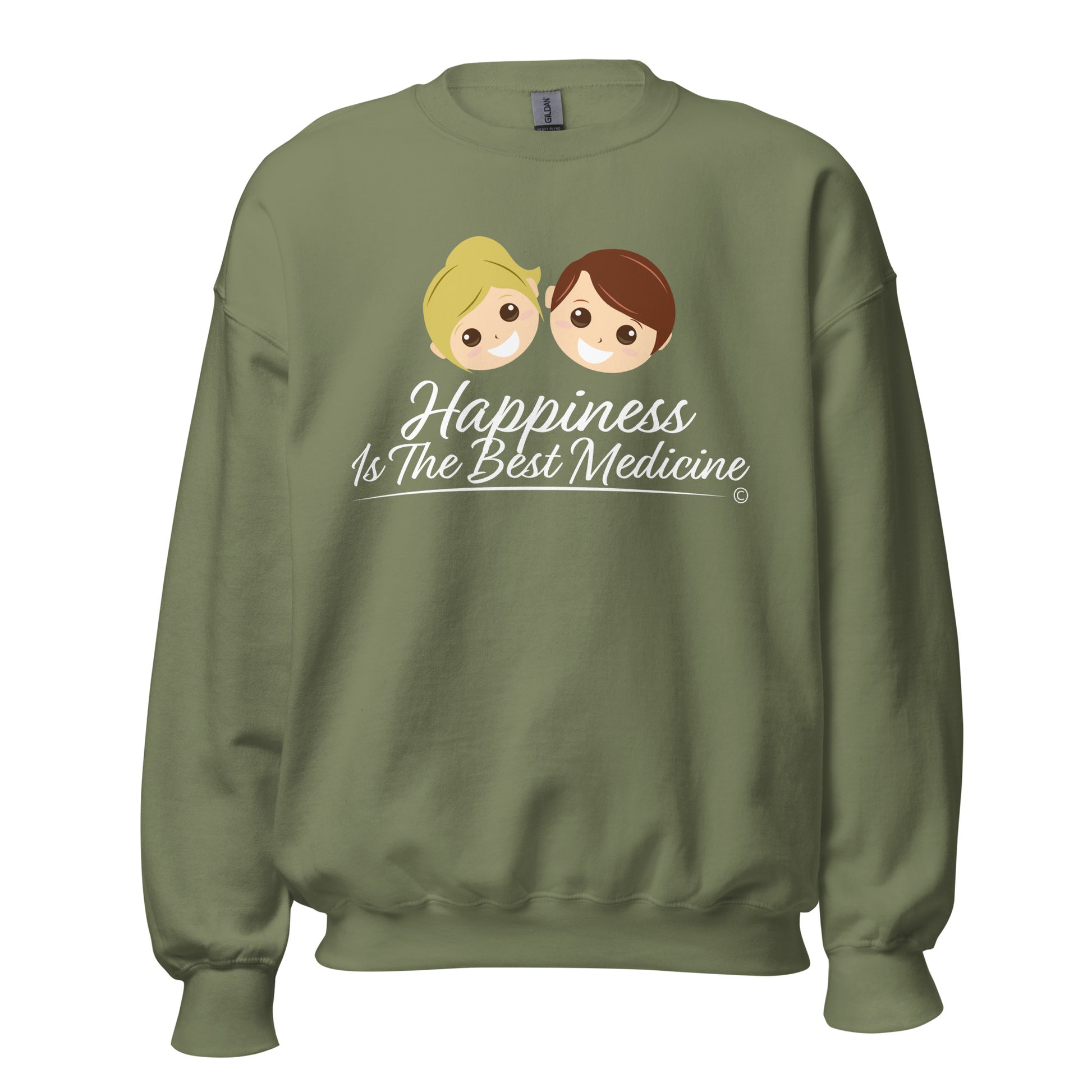Soft and cozy sweatshirt for all -Military Green