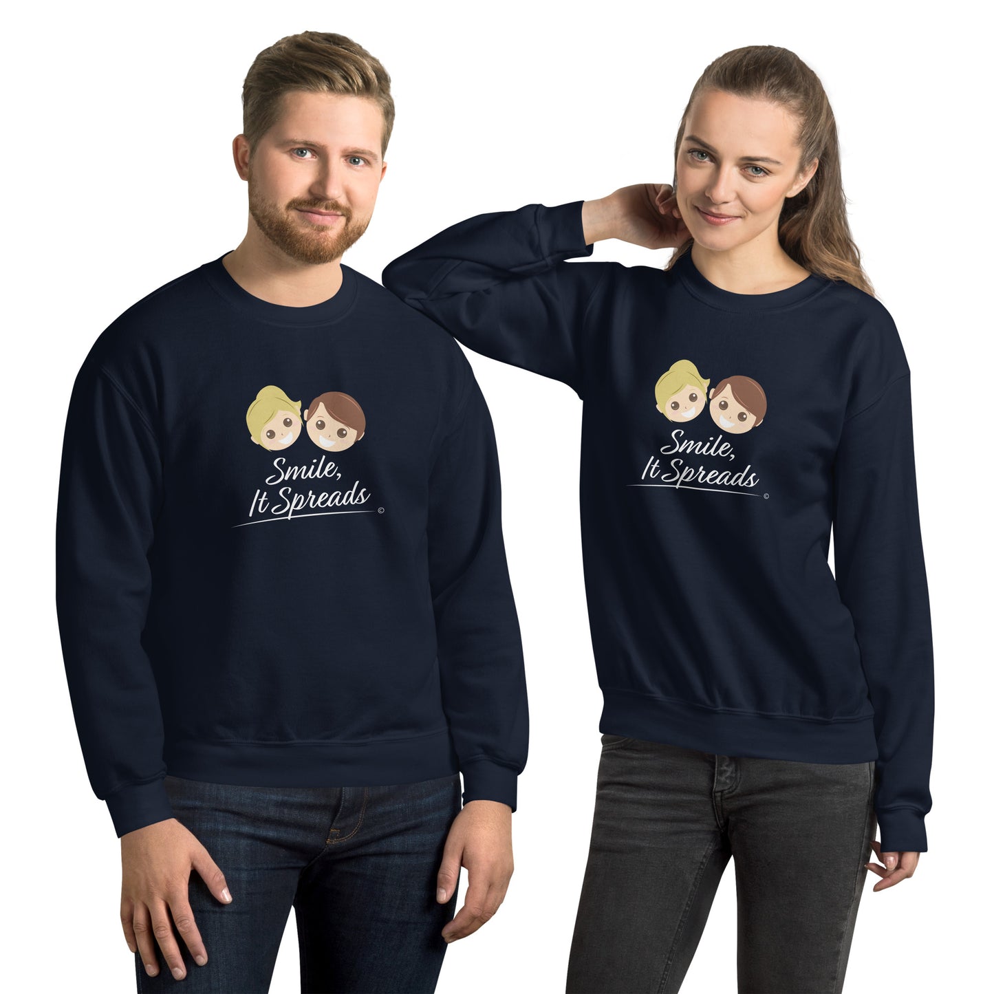 Smile, It Spreads Unisex Sweatshirts