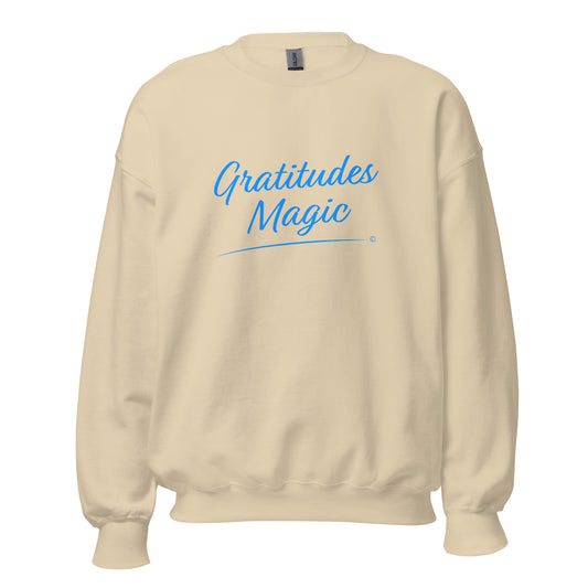 Trendy sweatshirts with magical quote -Sand