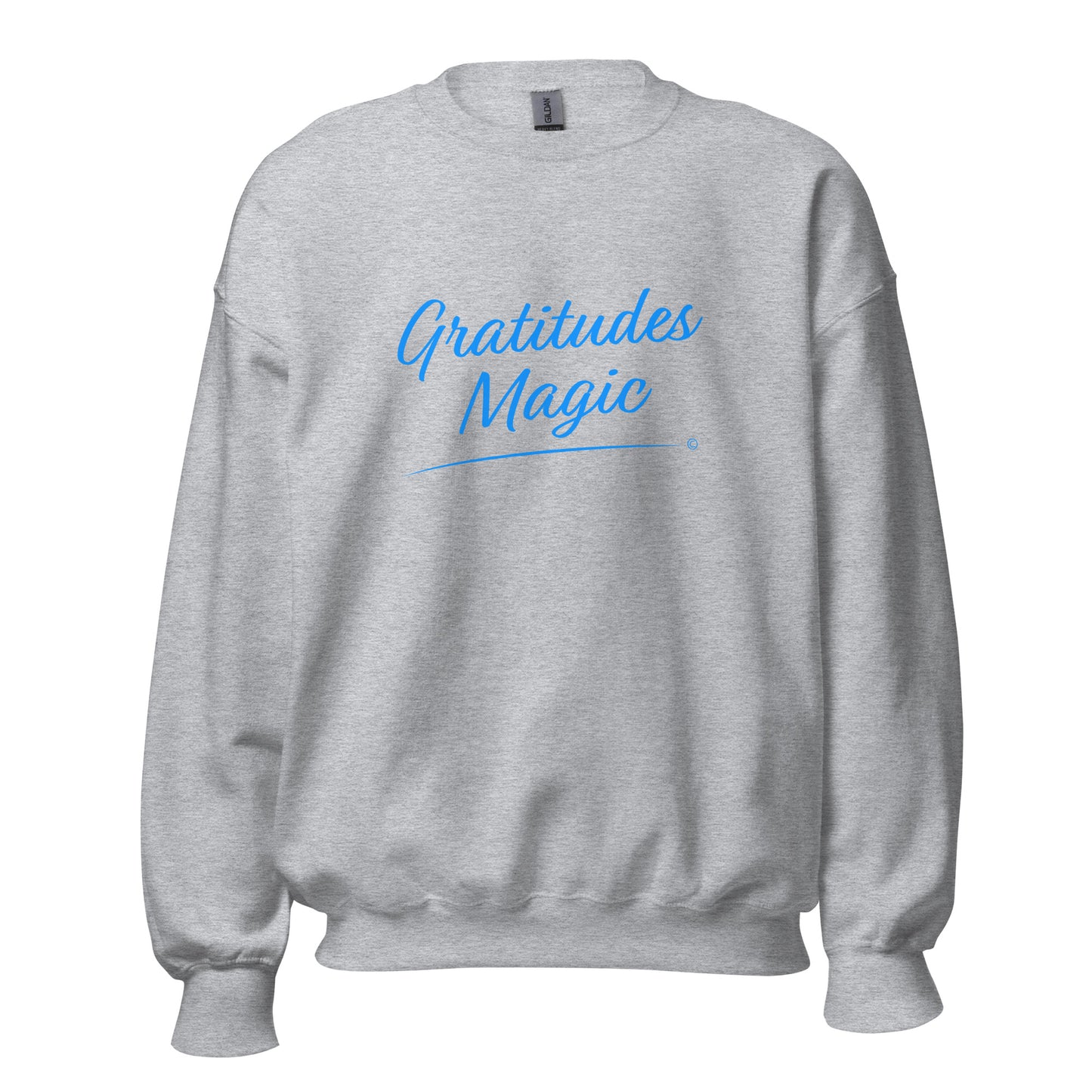 Trendy sweatshirts with magical quote -Sport Grey