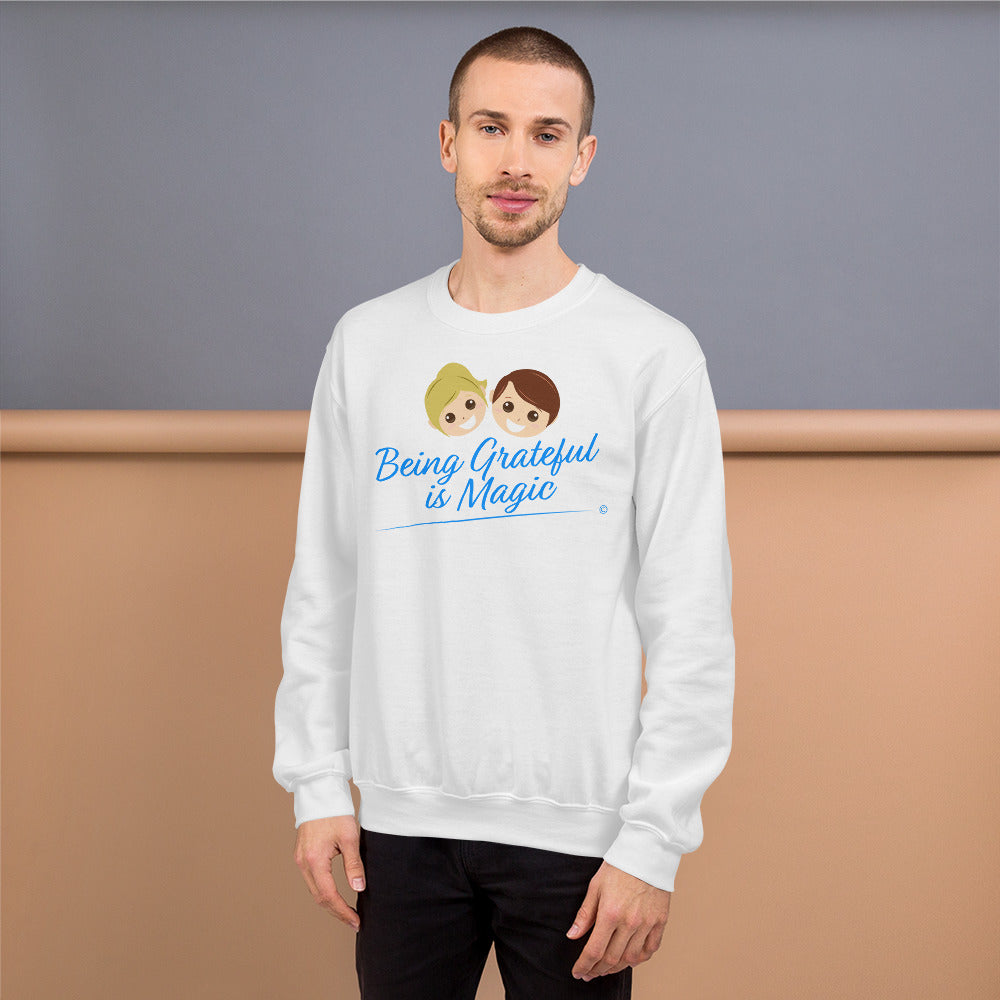 Unisex sweatshirts with color options-Frontal View