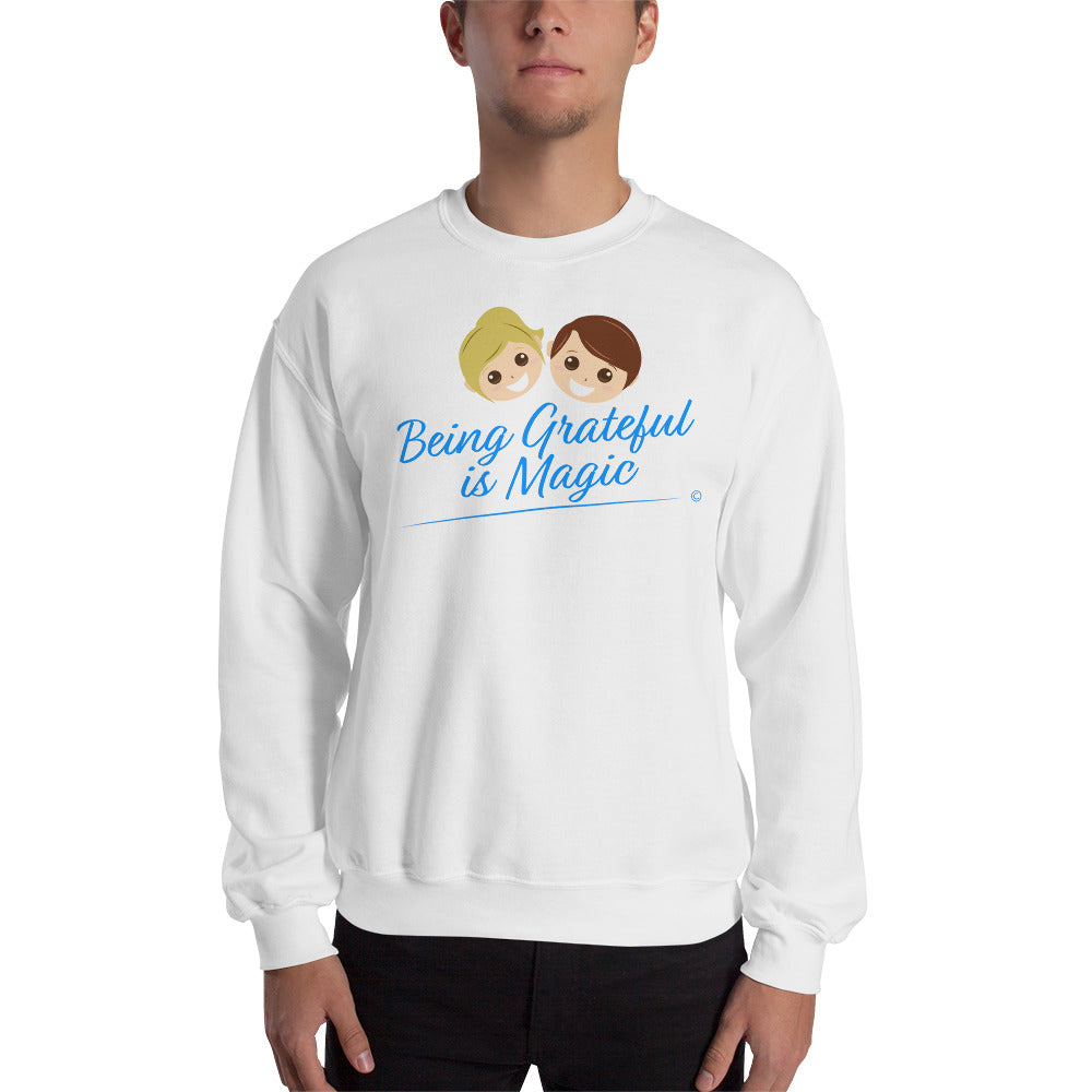 Unisex Crewneck Sweatshirt - Being Grateful Is Magic