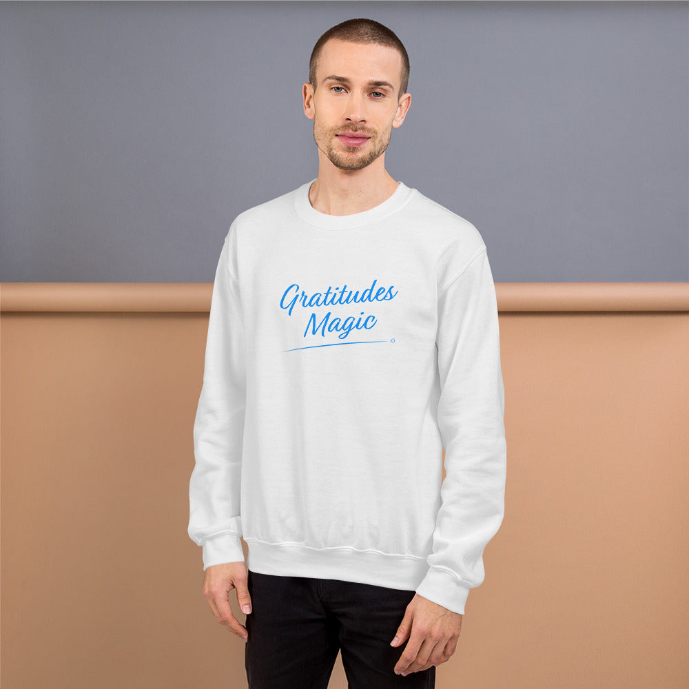 Trendy sweatshirts with magical quote -Side View