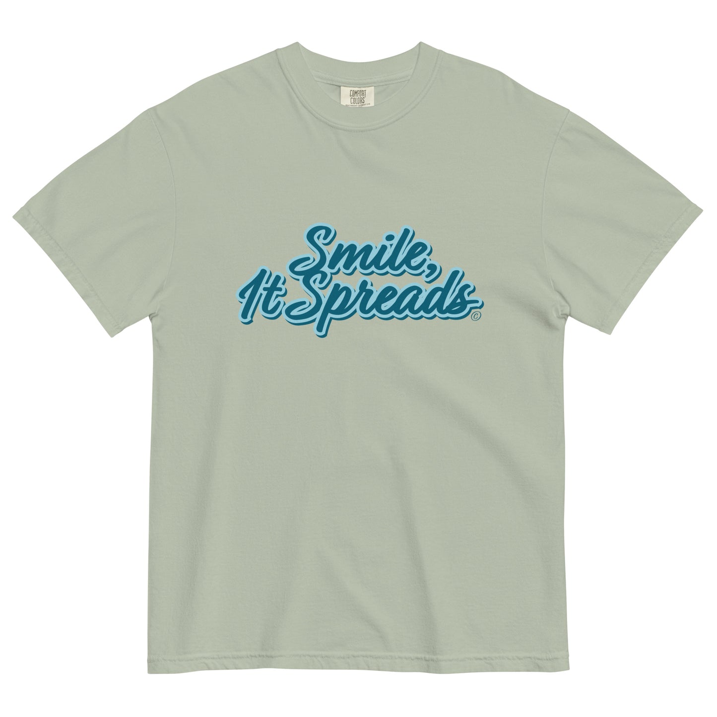 Smile, It Spreads Unisex Garment Dyed T Shirt