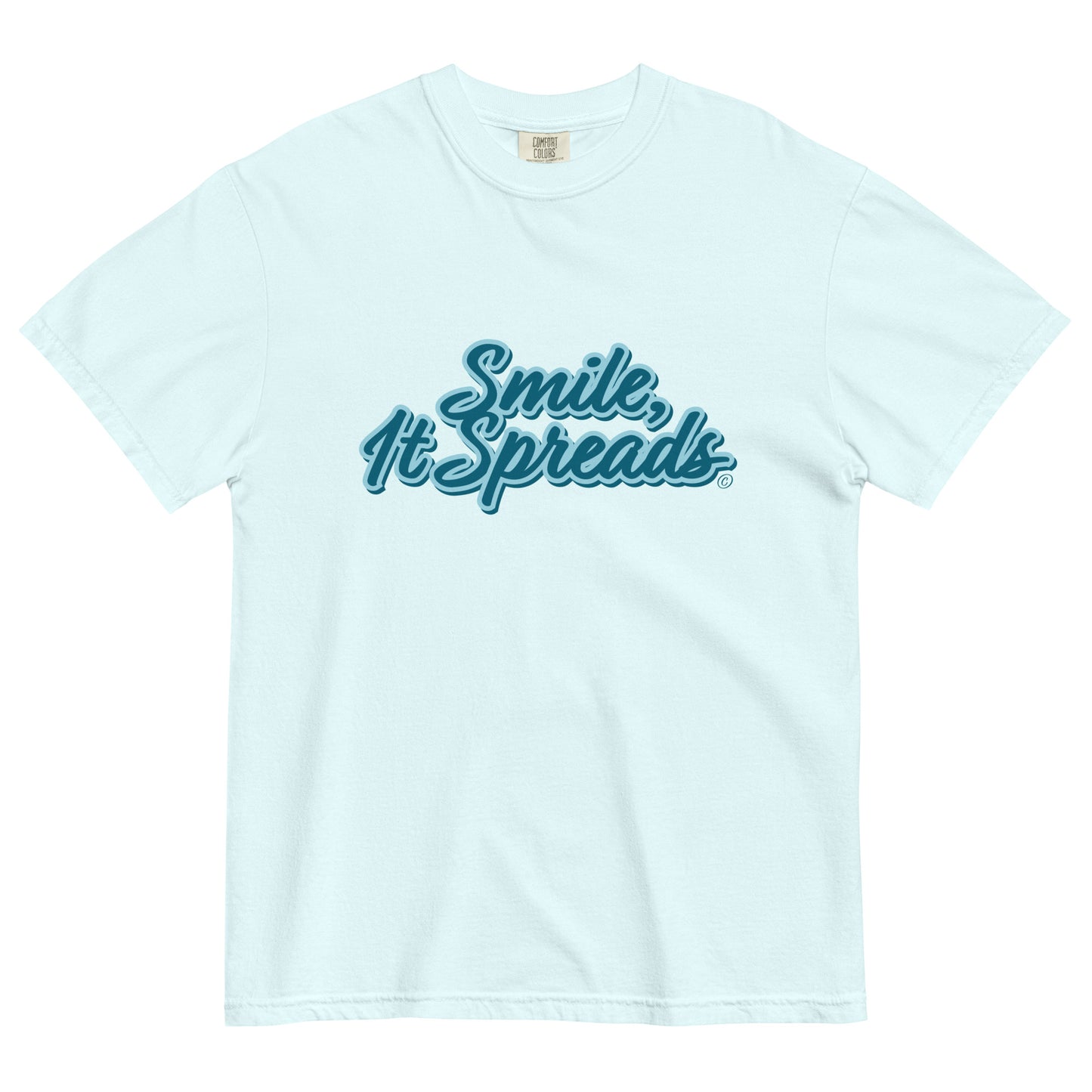 Smile, It Spreads Unisex Garment Dyed T Shirt