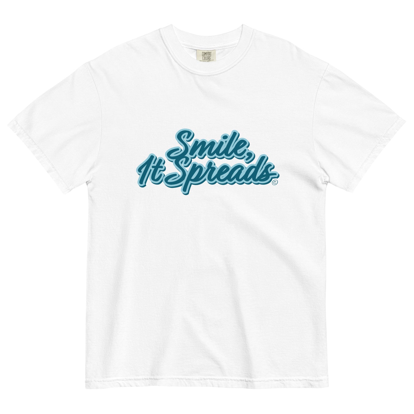 Smile, It Spreads Unisex Garment Dyed T Shirt