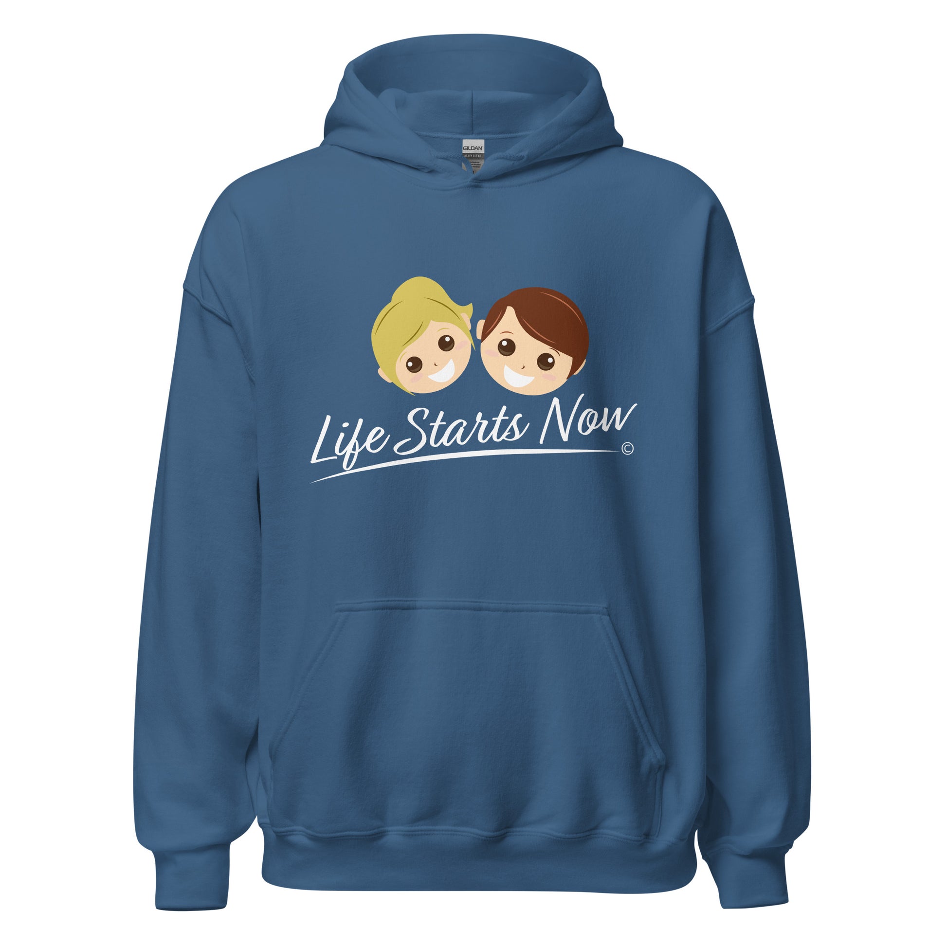 Unisex hoodies for outdoor activities-  Indigo Blue