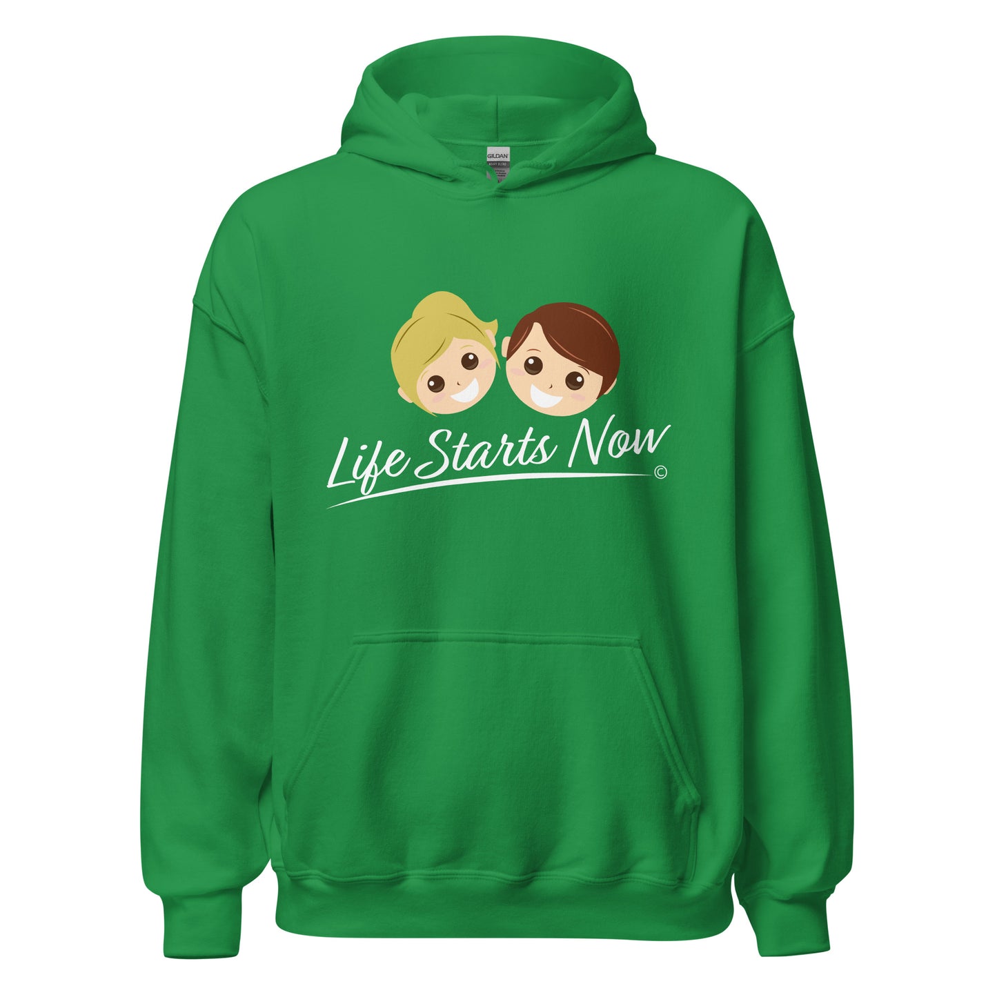 Unisex hoodies for outdoor activities-  irish Green