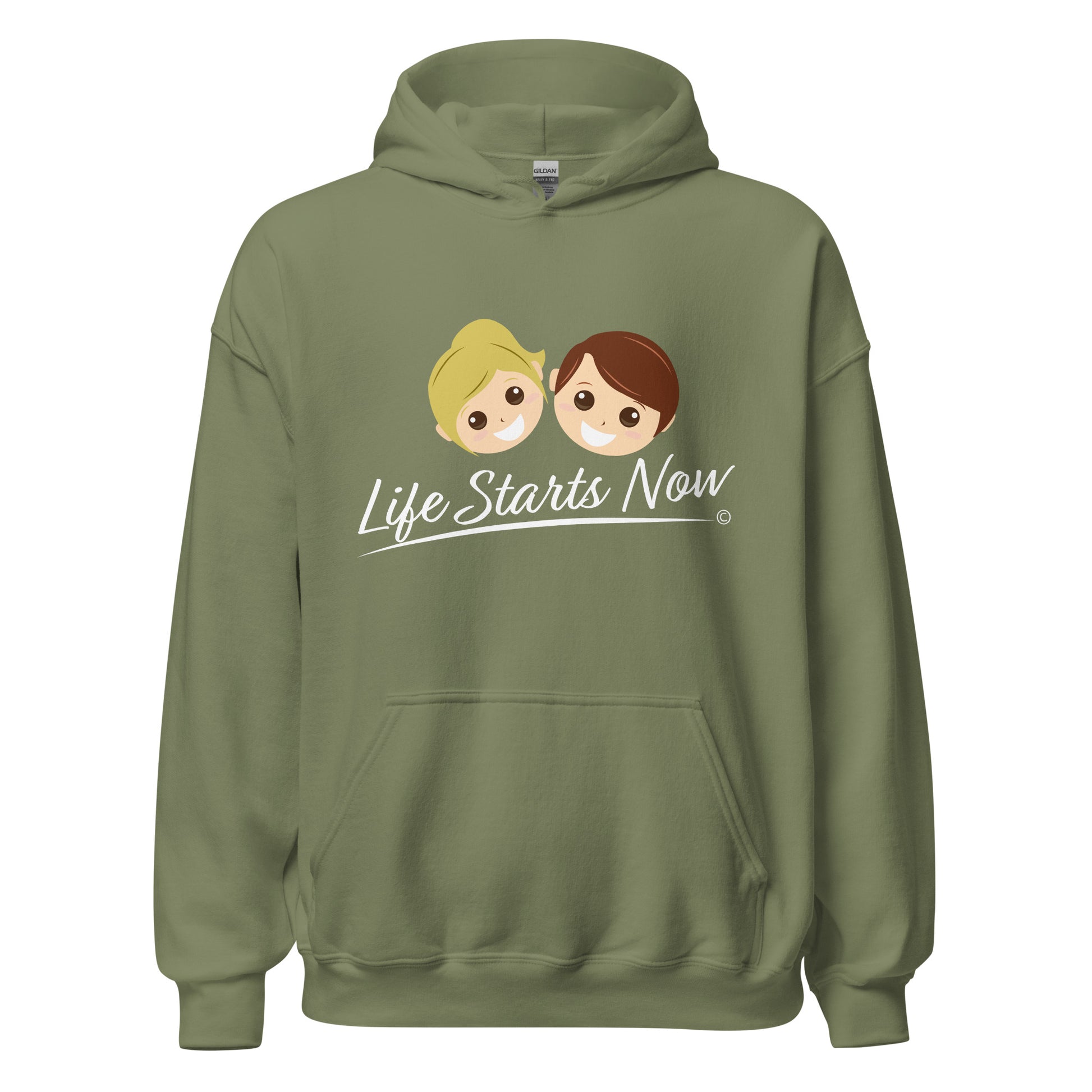 Unisex hoodies for outdoor activities- Military Green