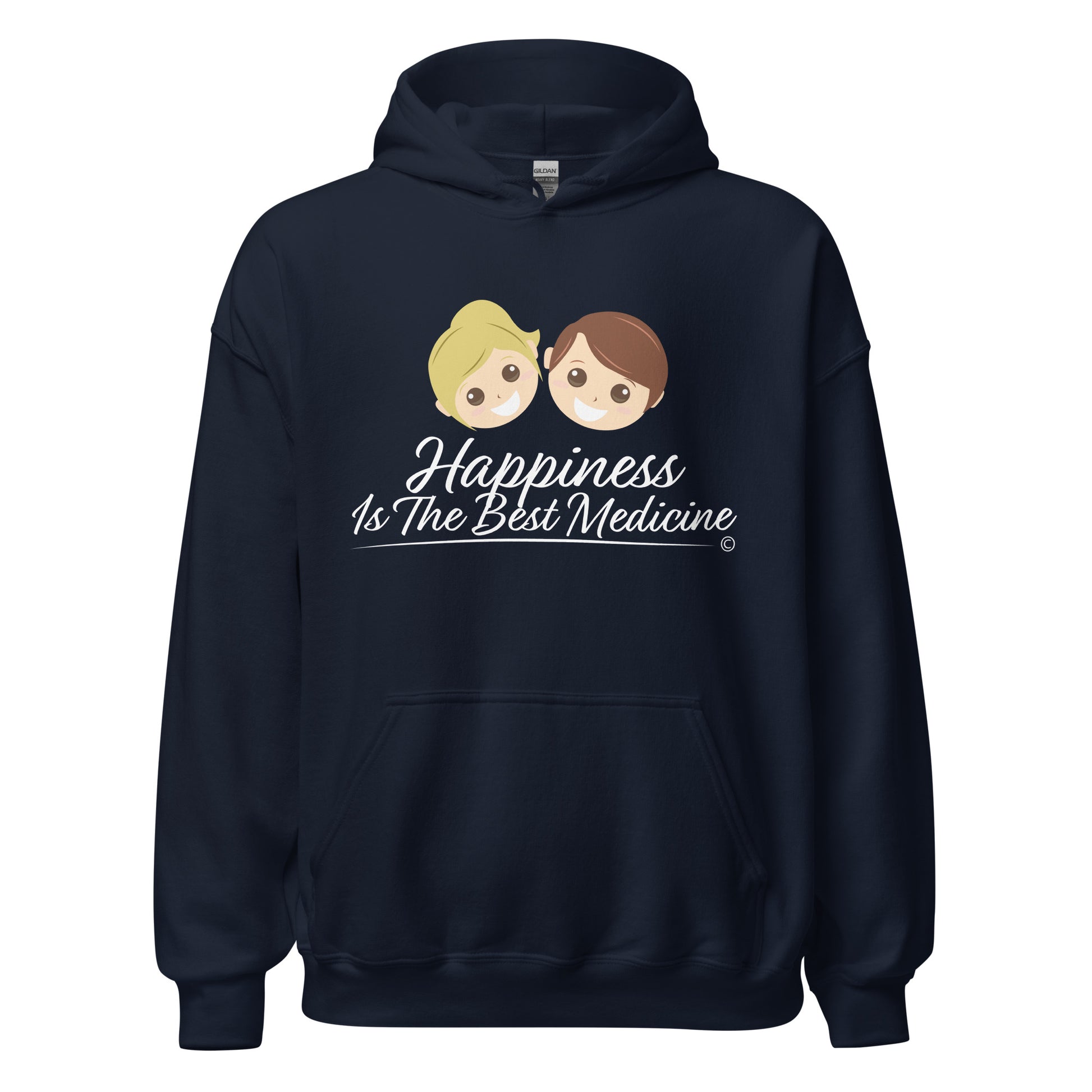 Stylish unique unisex hoodies -Navy