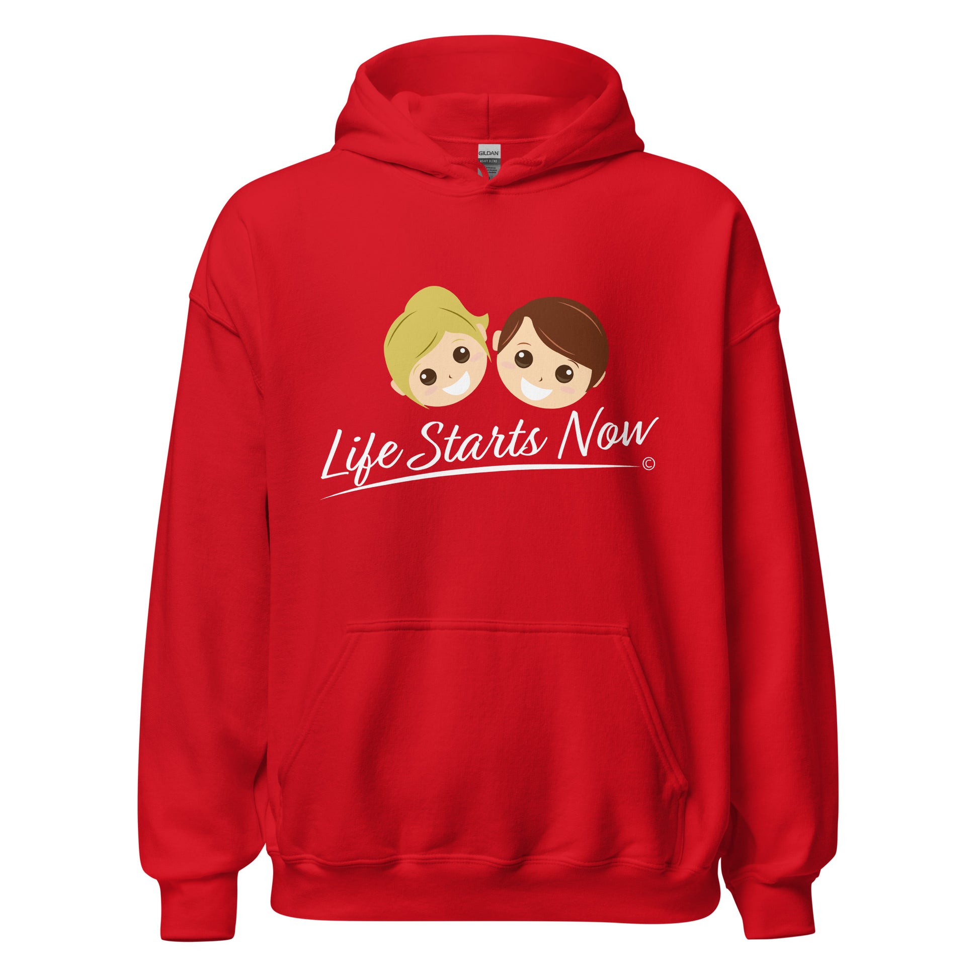 Unisex hoodies for outdoor activities- Red