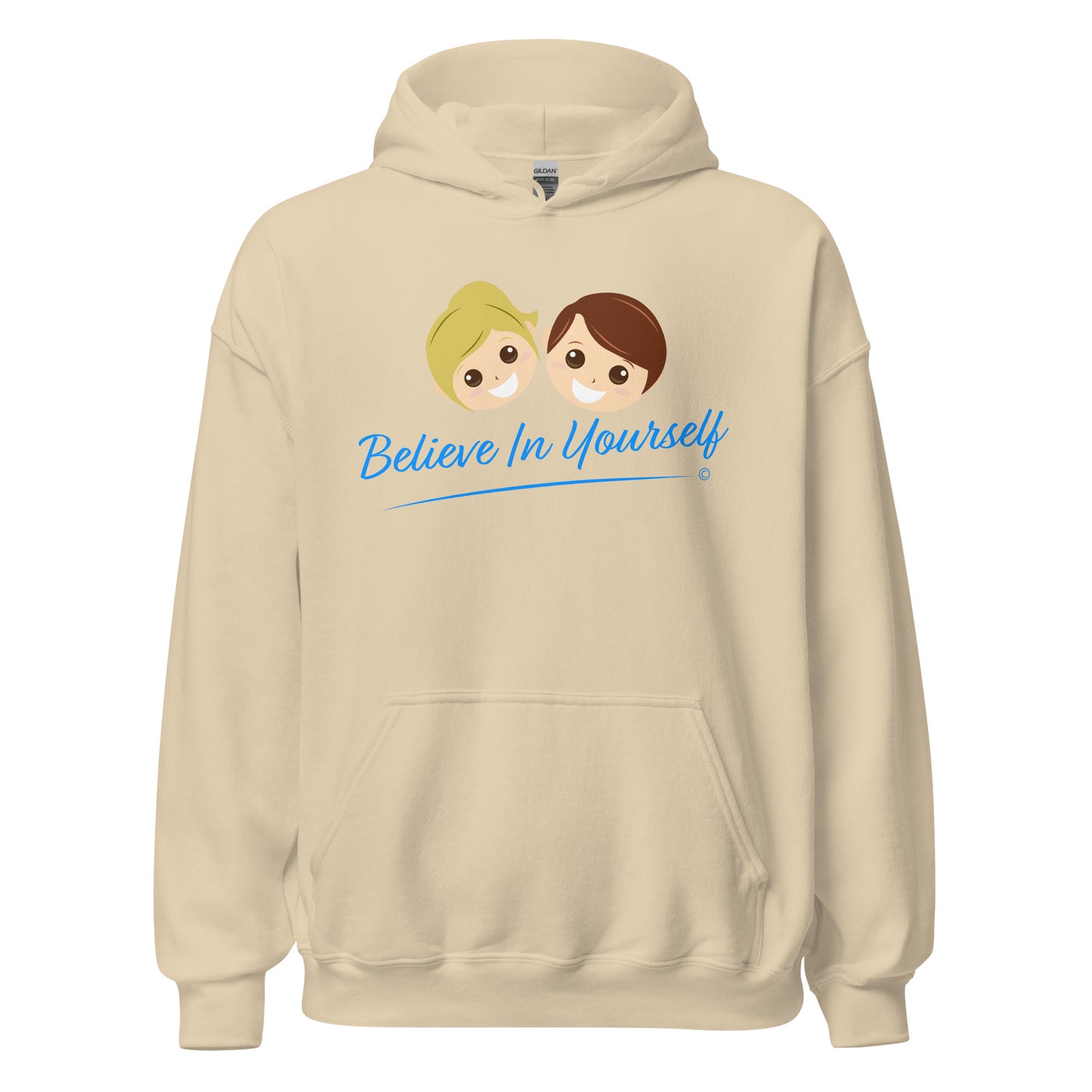 Unique printed unisex hoodie - Sand