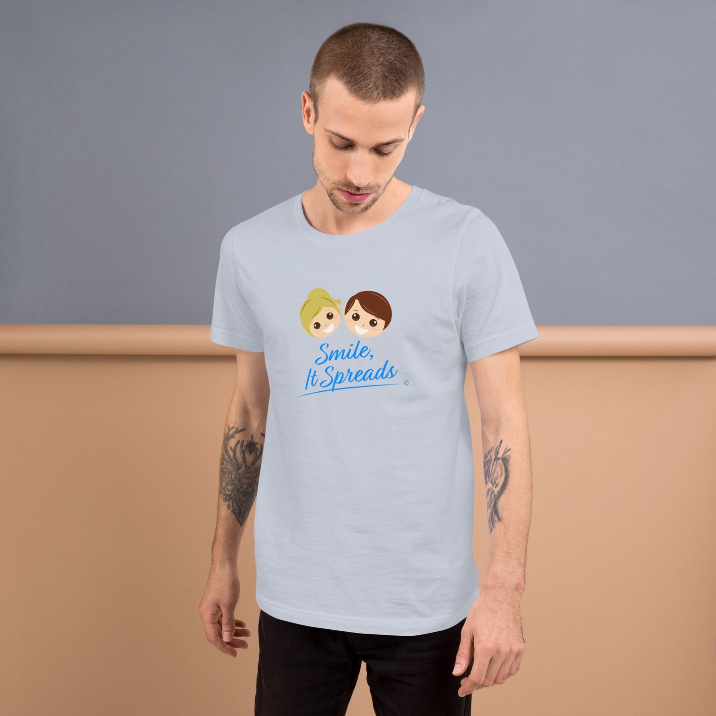 Smile, It Spreads Unisex T-Shirts