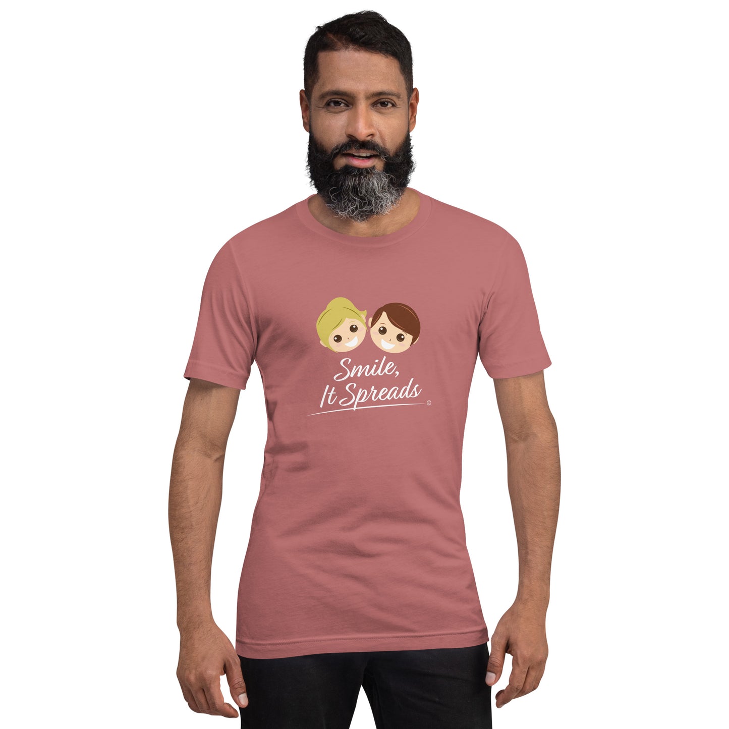 Smile, It Spreads Unisex T-Shirts