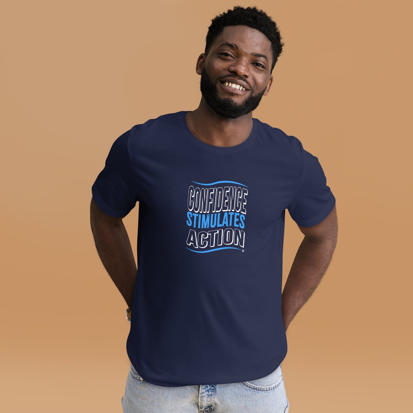 Confidence Stimulates Action Unisex T-Shirts