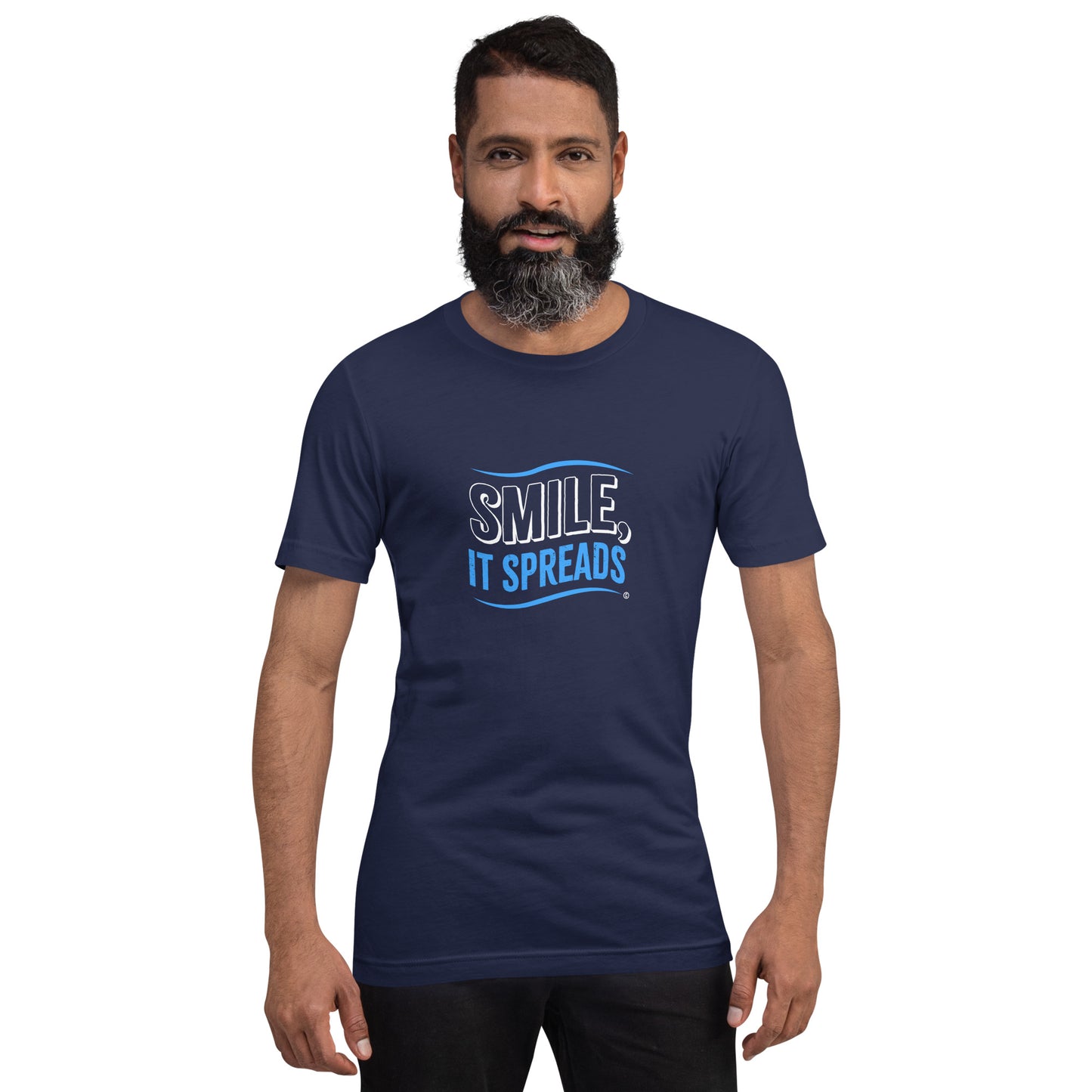 Smile, It Spreads Unisex T-Shirts