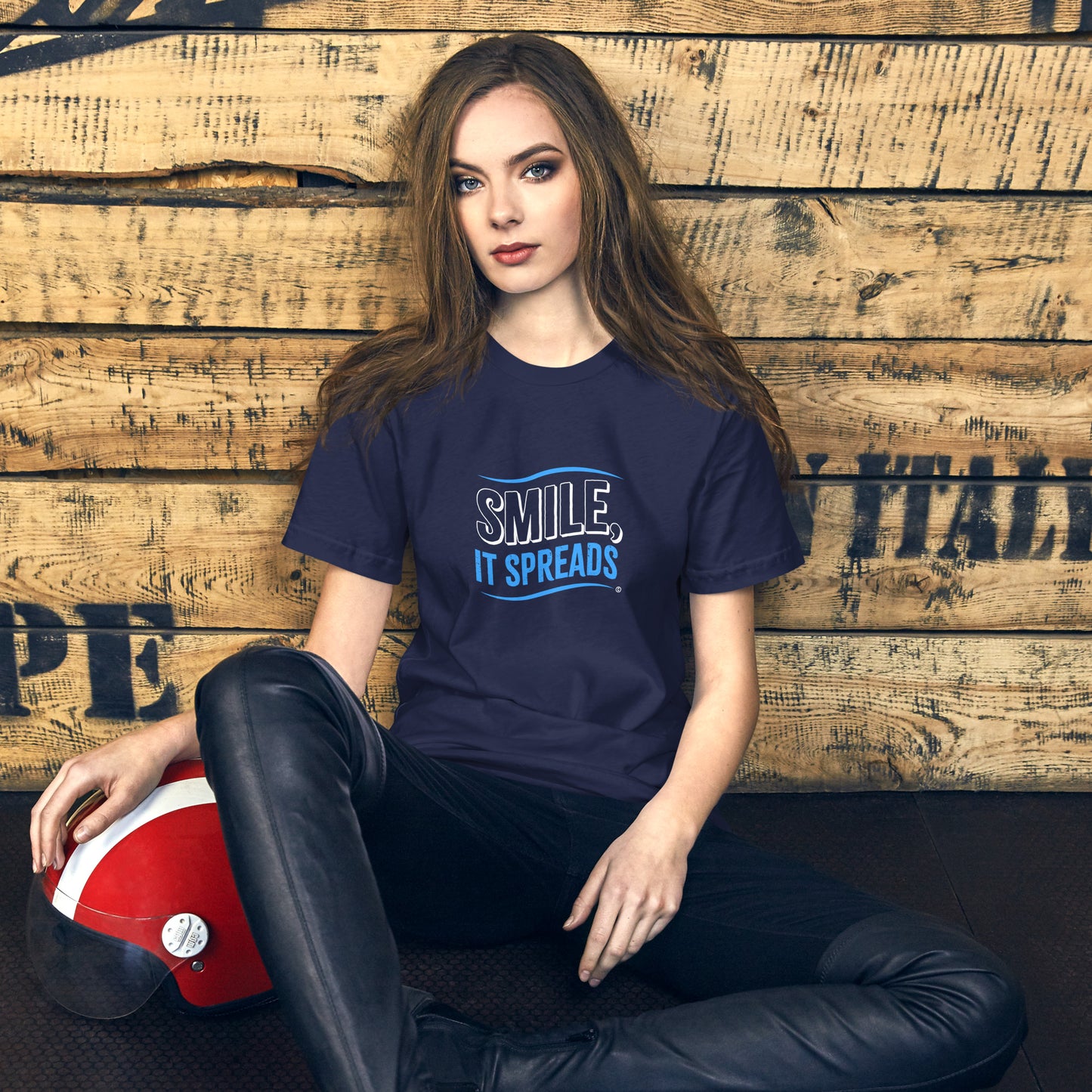 Smile, It Spreads Unisex T-Shirts