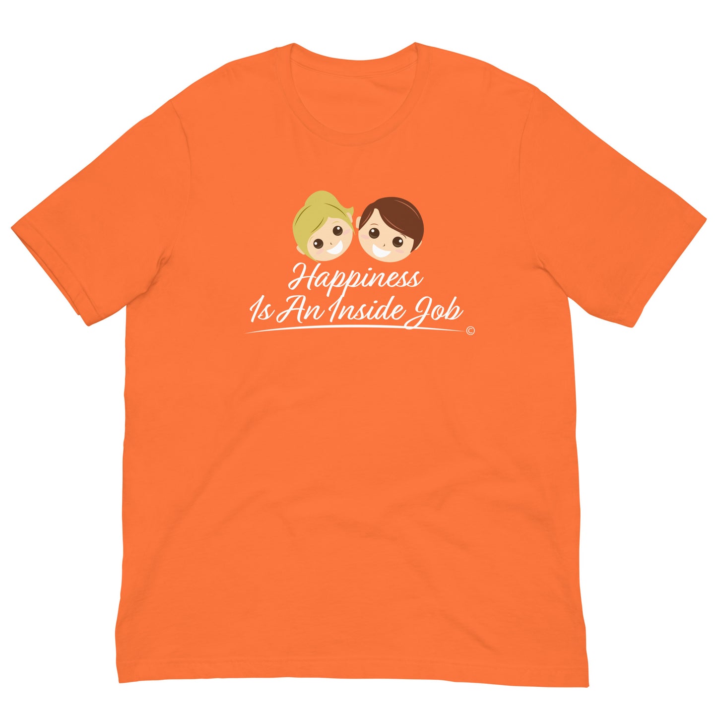 Short-sleeve shirt for adults -Orange