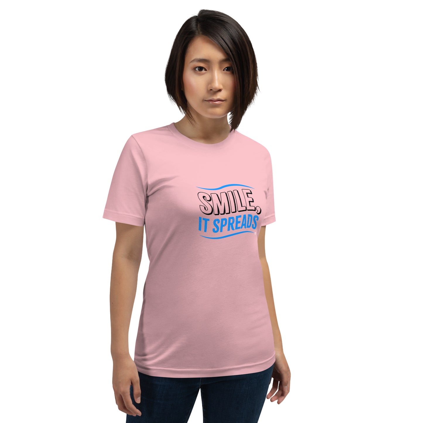 Smile, It Spreads Unisex T-Shirts