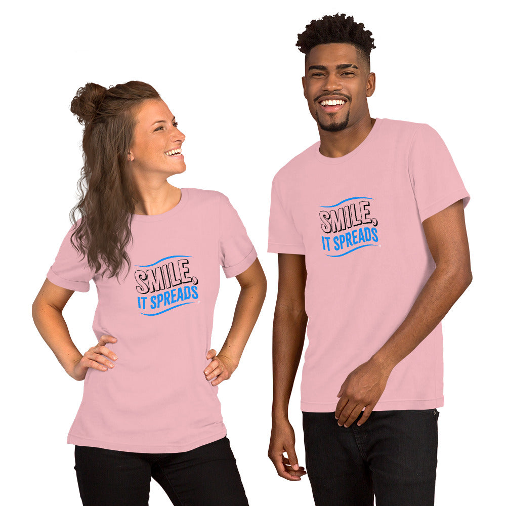 Smile, It Spreads Unisex T-Shirts