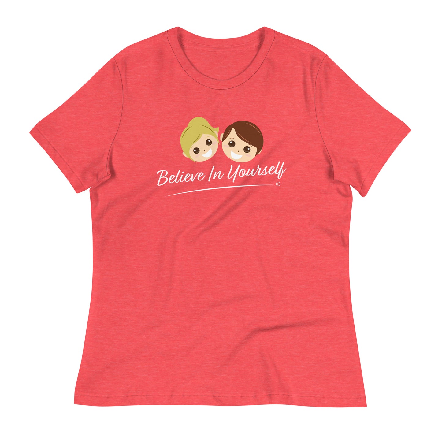 Premium ladies' T-shirts- Heather red