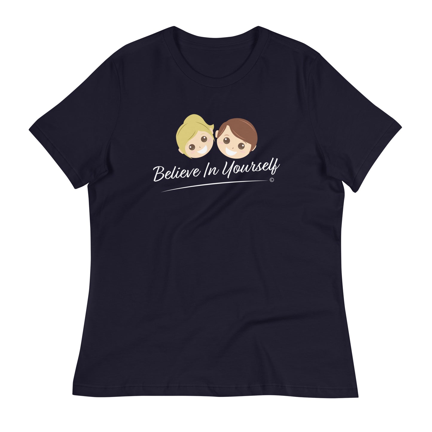 Premium ladies' T-shirts- Navy